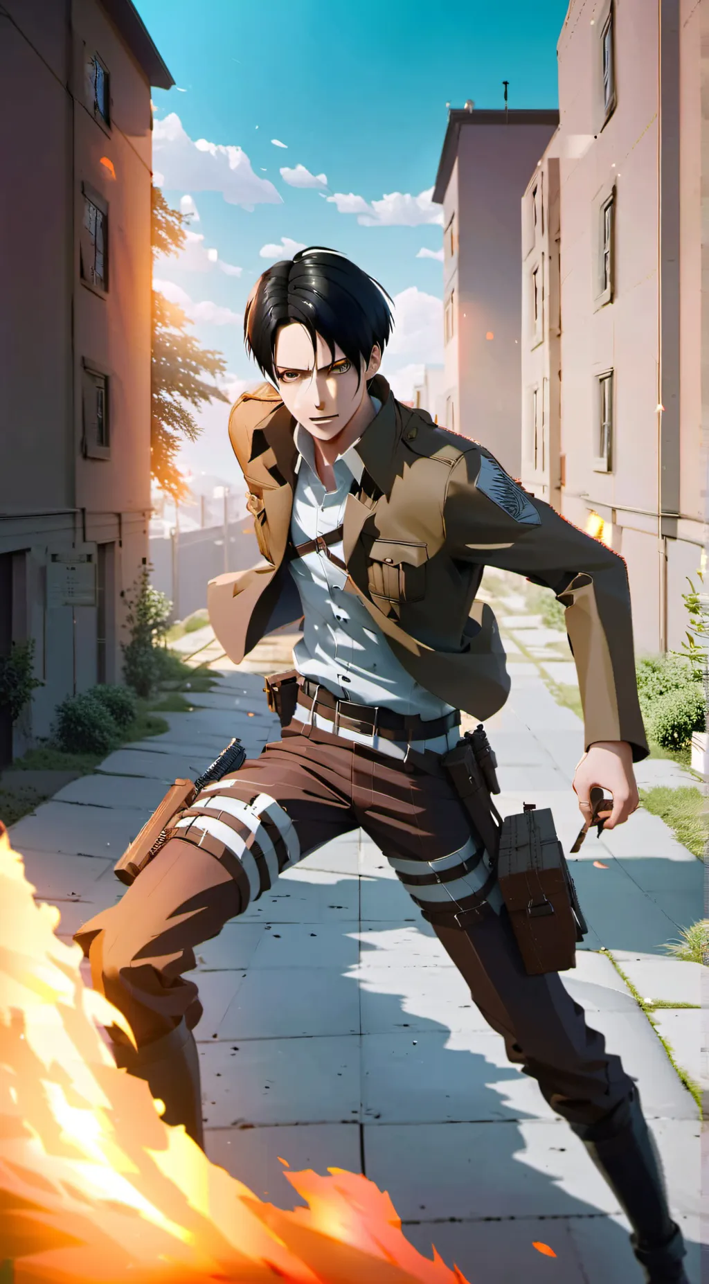 ai character: levi background
