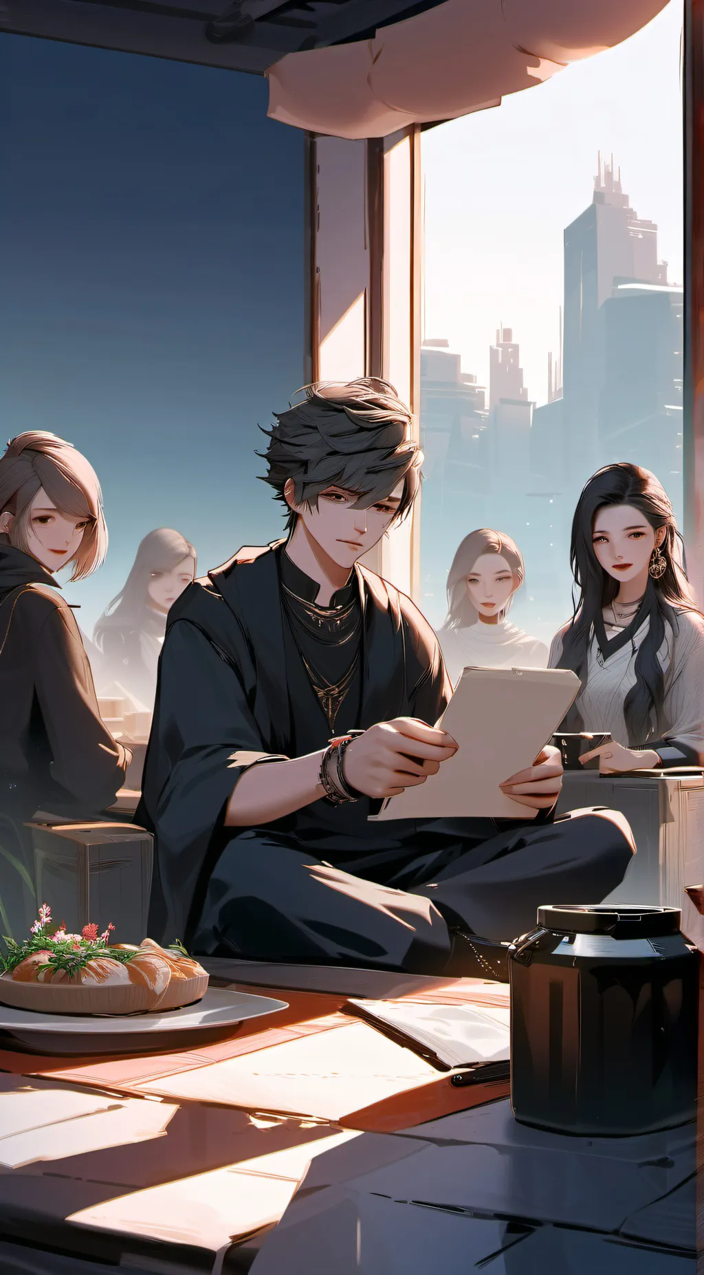 ai character: Friend group background