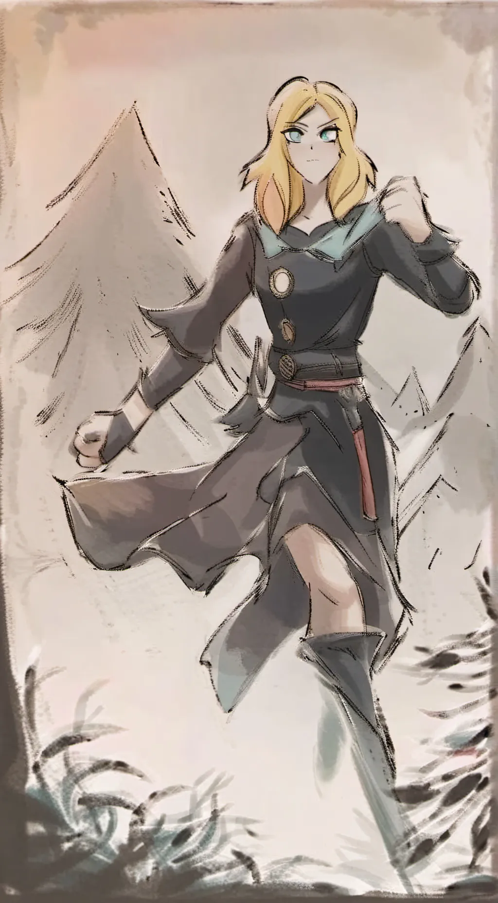 ai character: Misty background