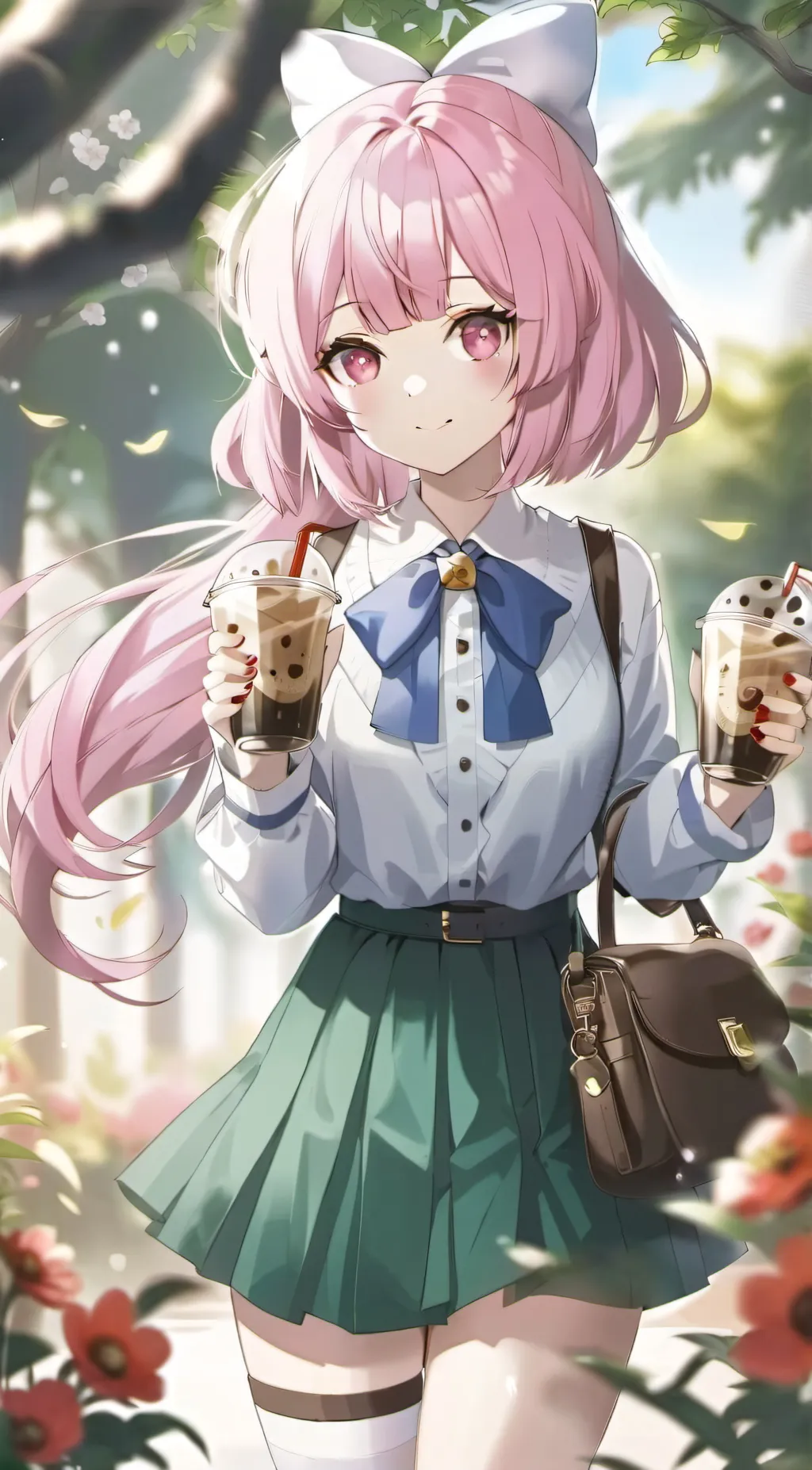 ai character: Cherry background