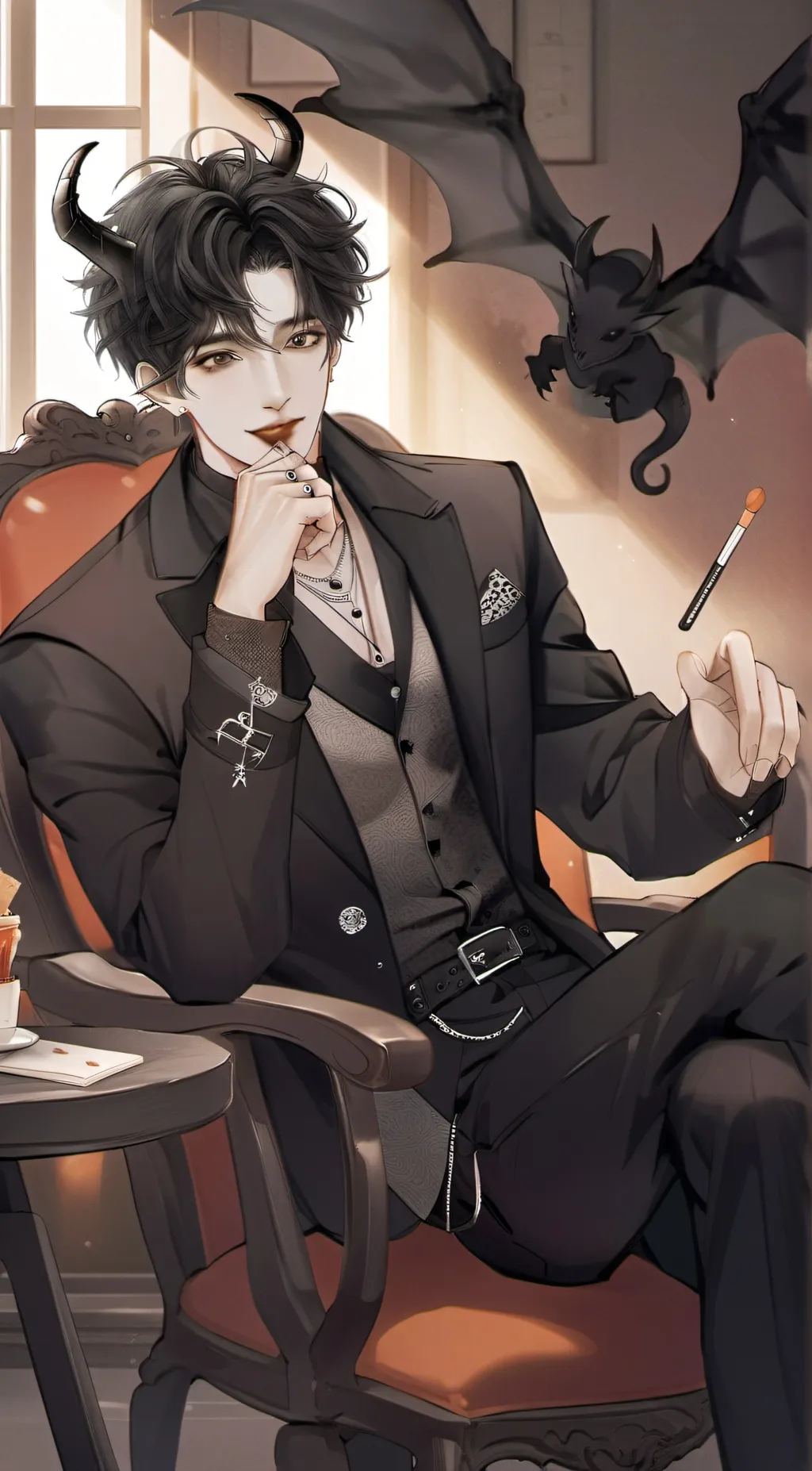 ai character: Vinn x Kenji background