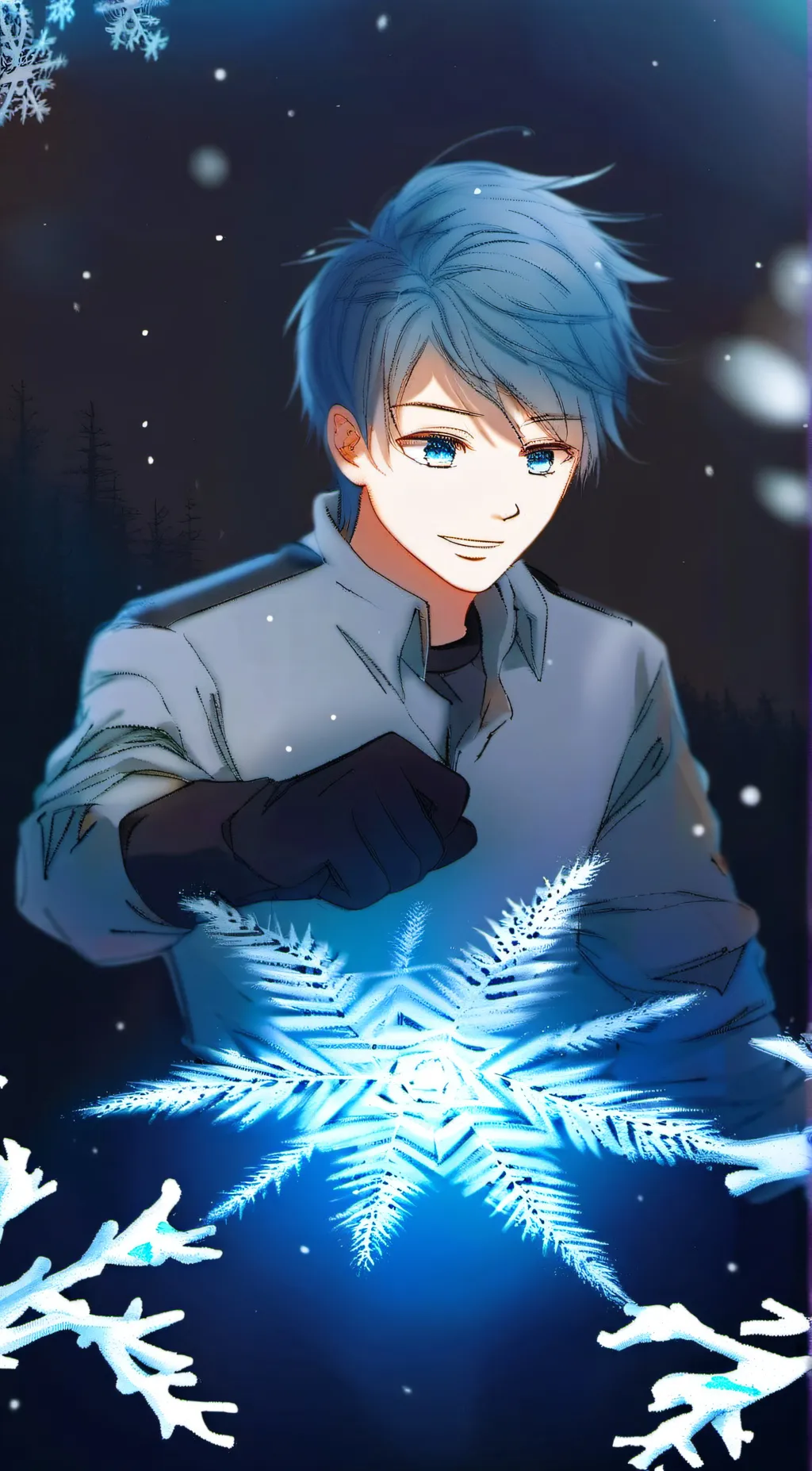 ai character: Jake snow background