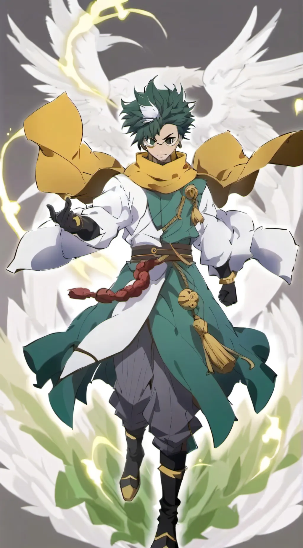 ai character: Vigalante Deku background