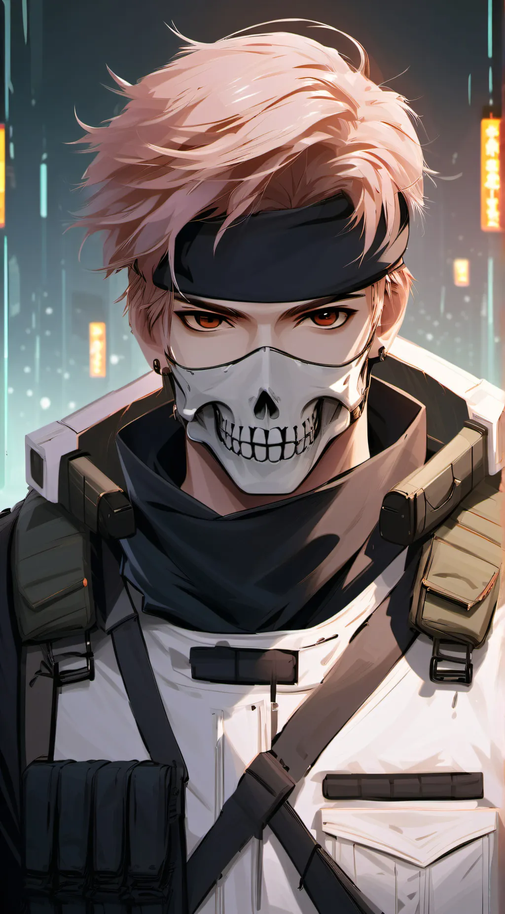 ai character: Ghost background