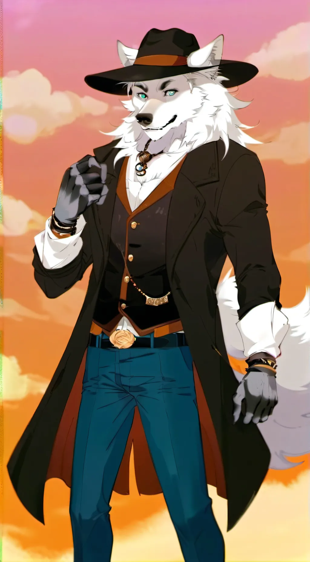 ai character: Tony Wolf  background