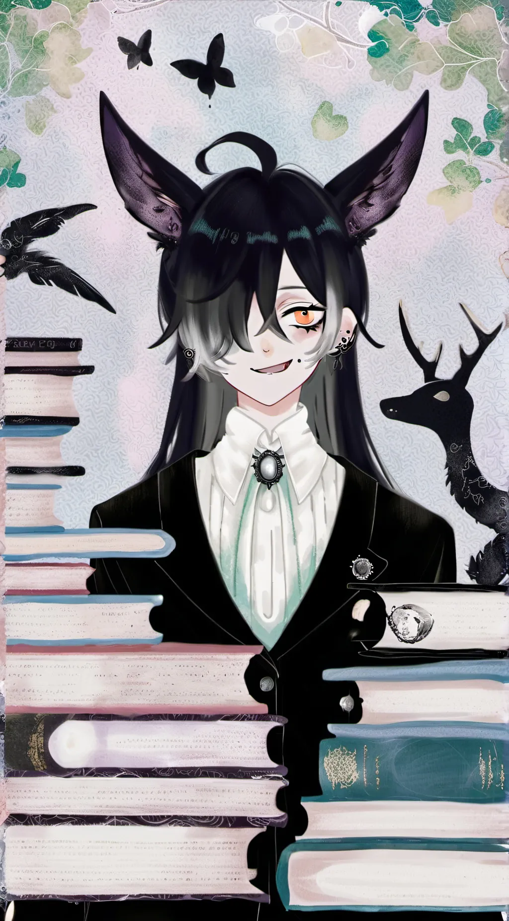 ai character: Miss circle background