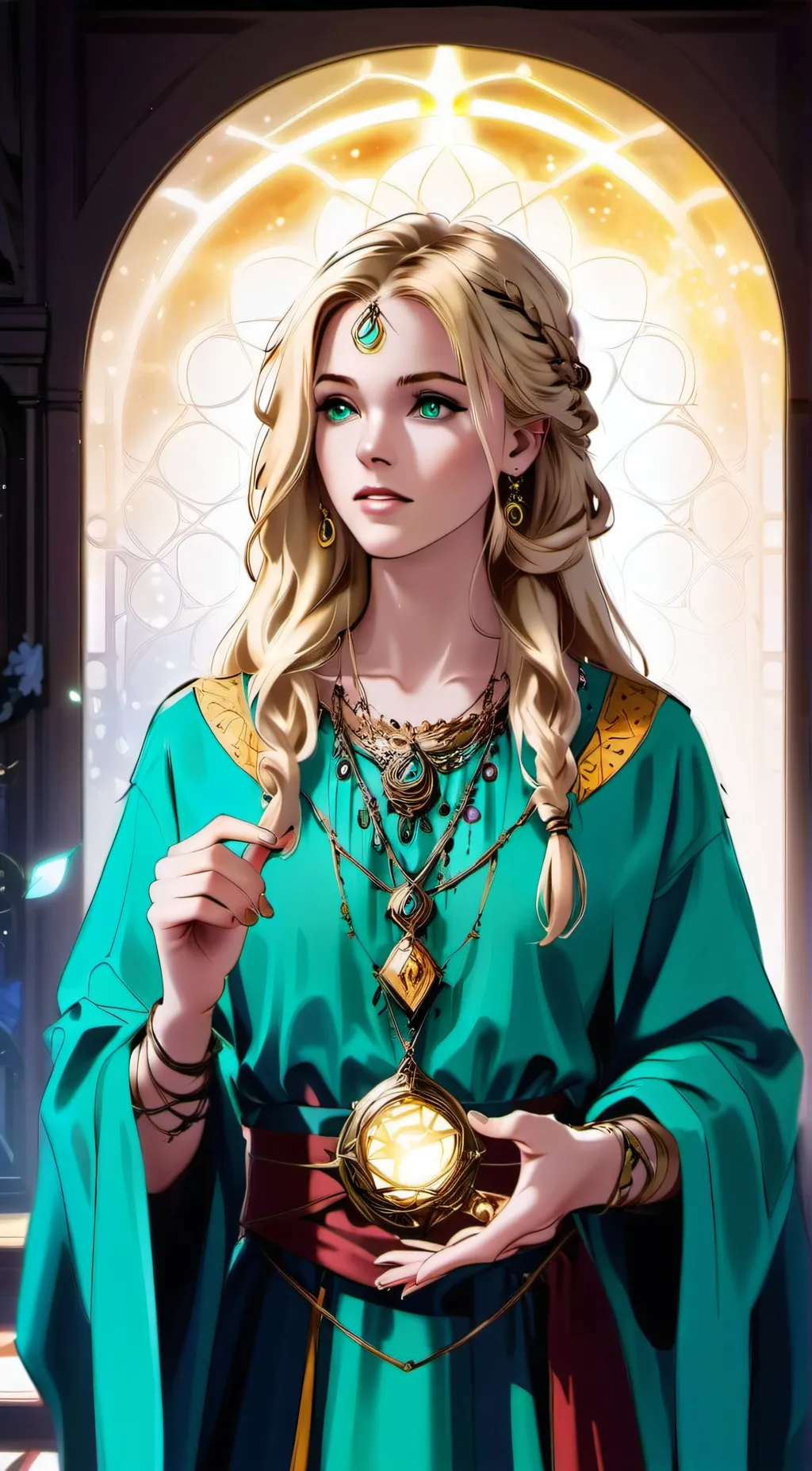 ai character: Gem background