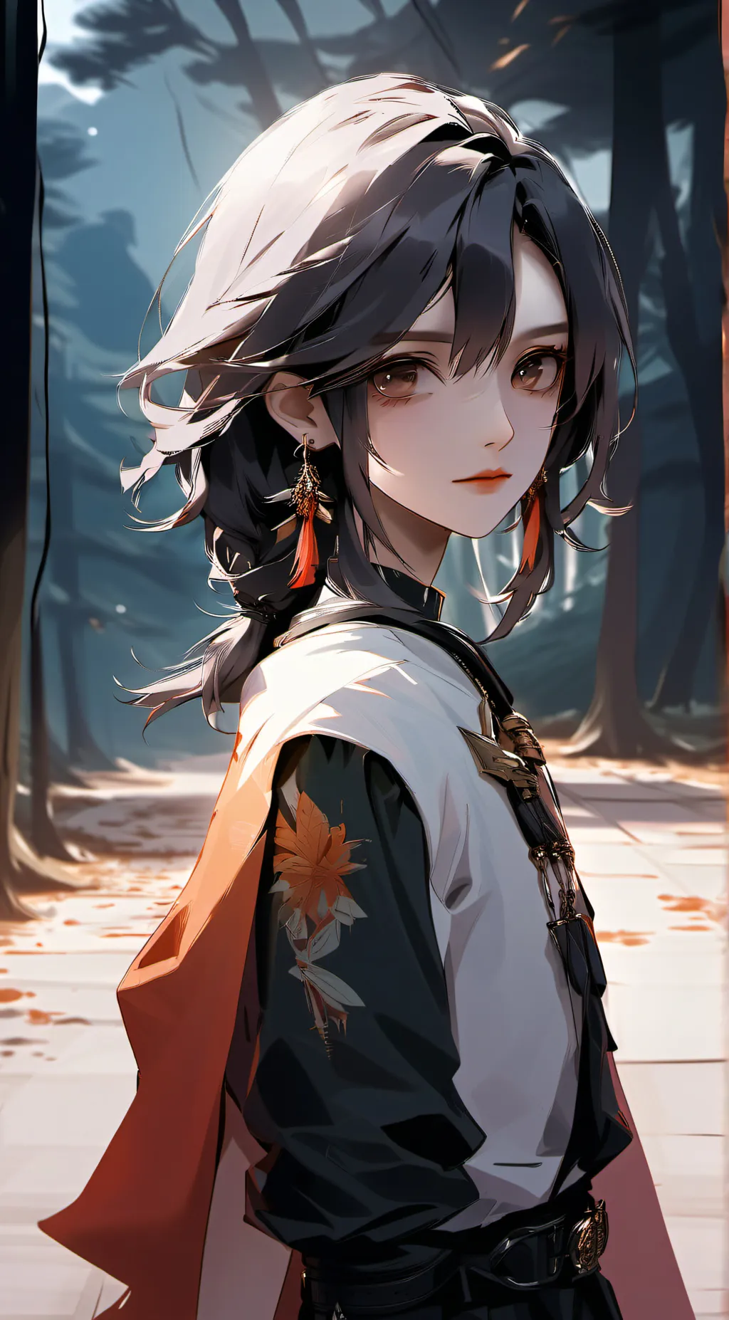 ai character: Swap body hashira background