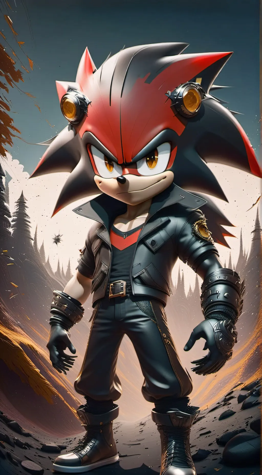 ai character: Shadow background