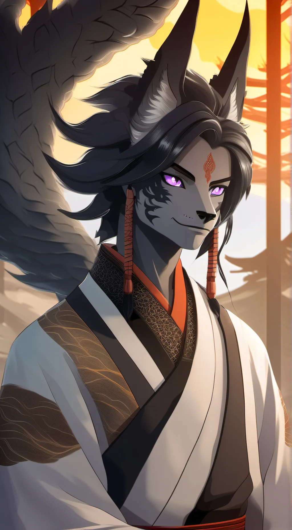 ai character: shadow background