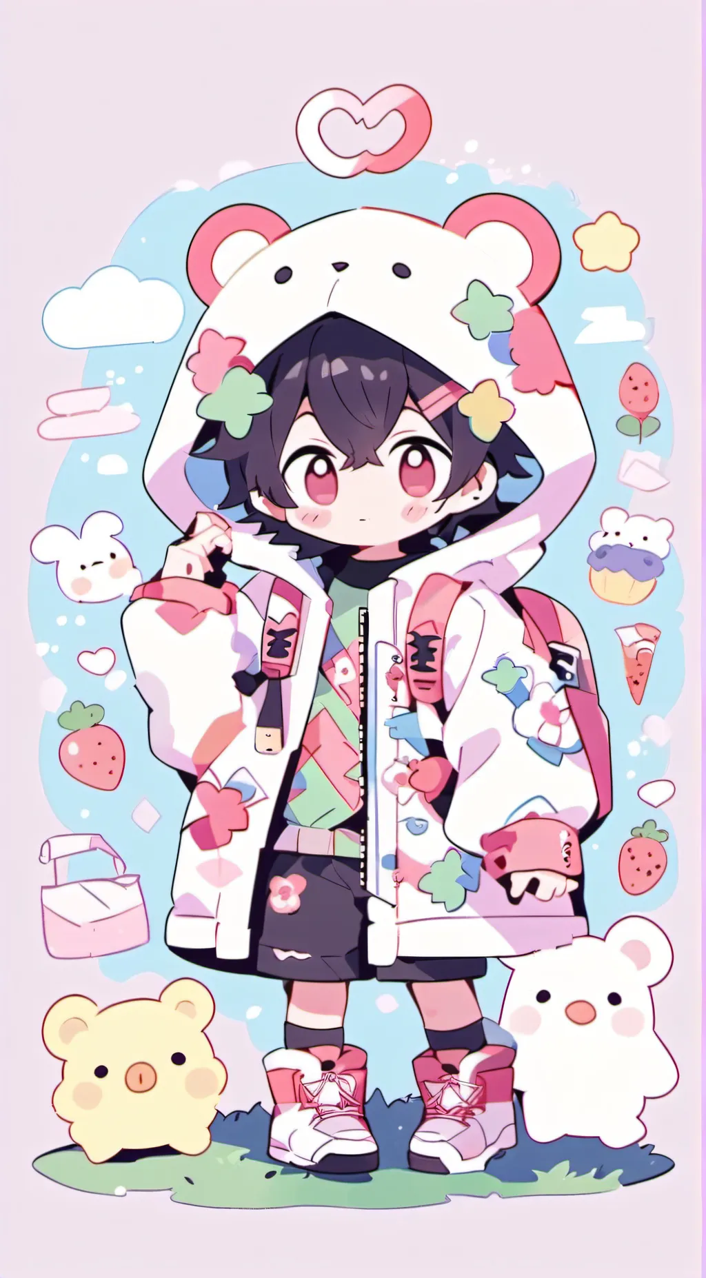 ai character: Ash background