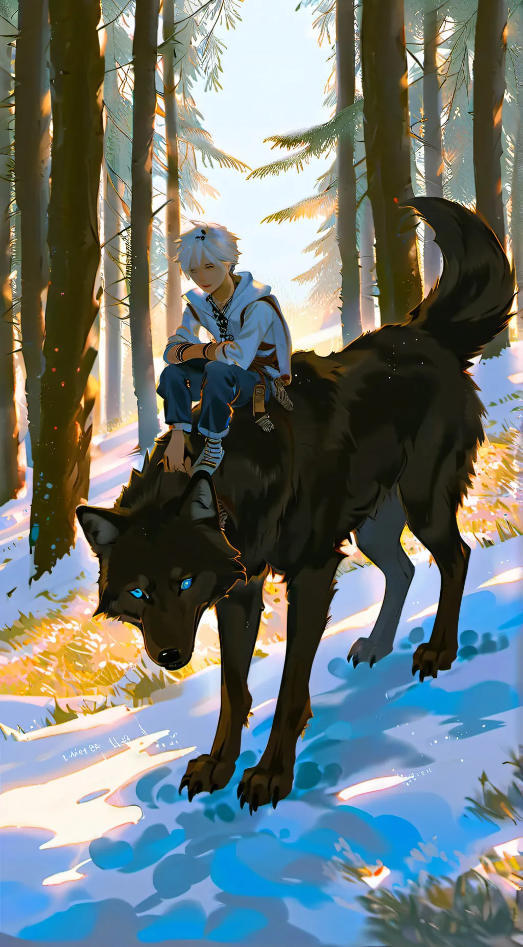 ai character: tundra  background