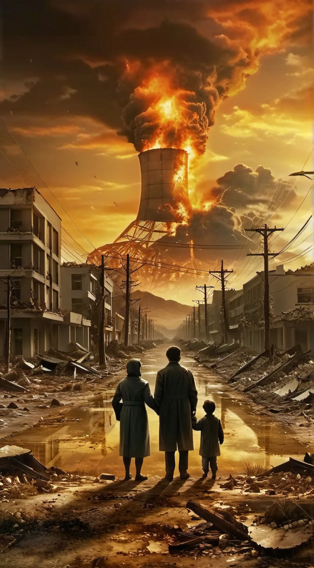 ai character: NUCLEAR FALLOUT background