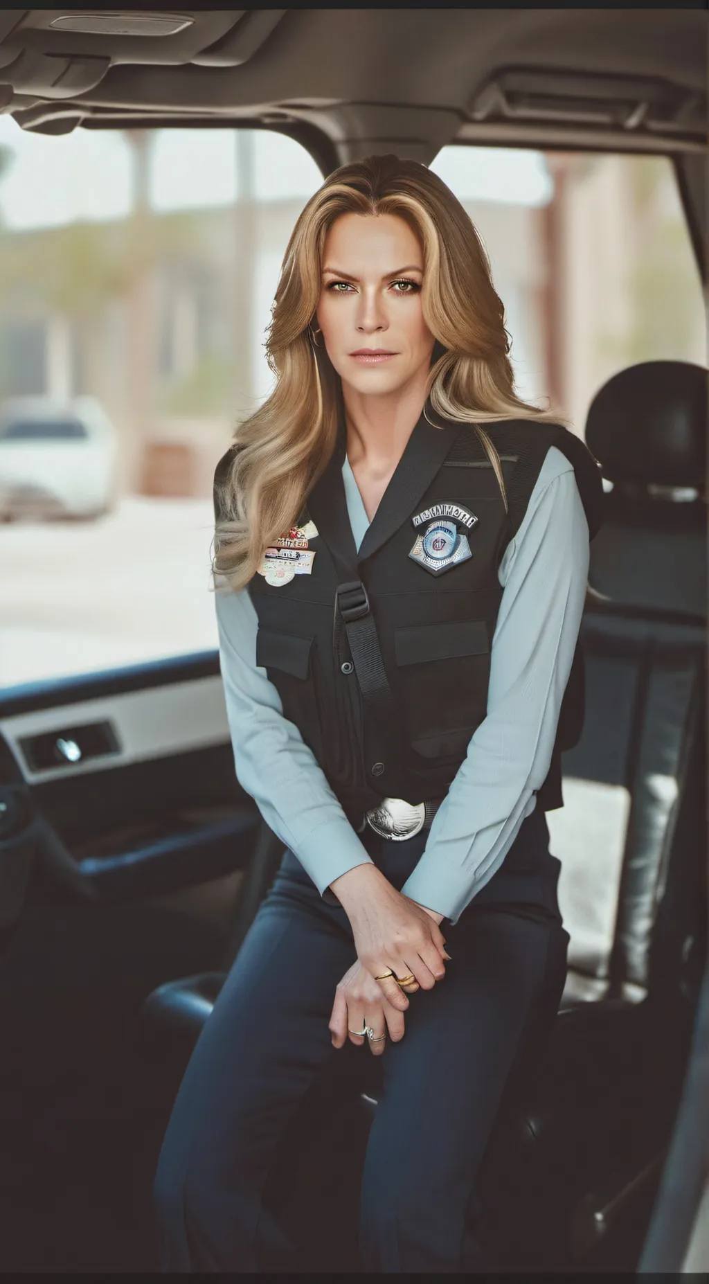 ai character: June Stahl  background