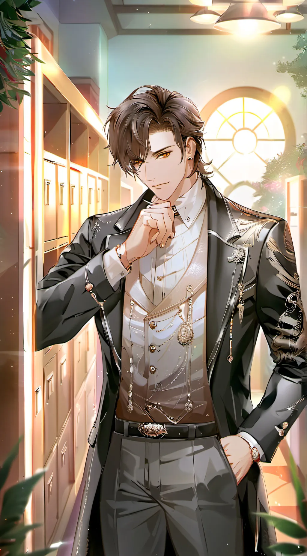 ai character: •Loki• background