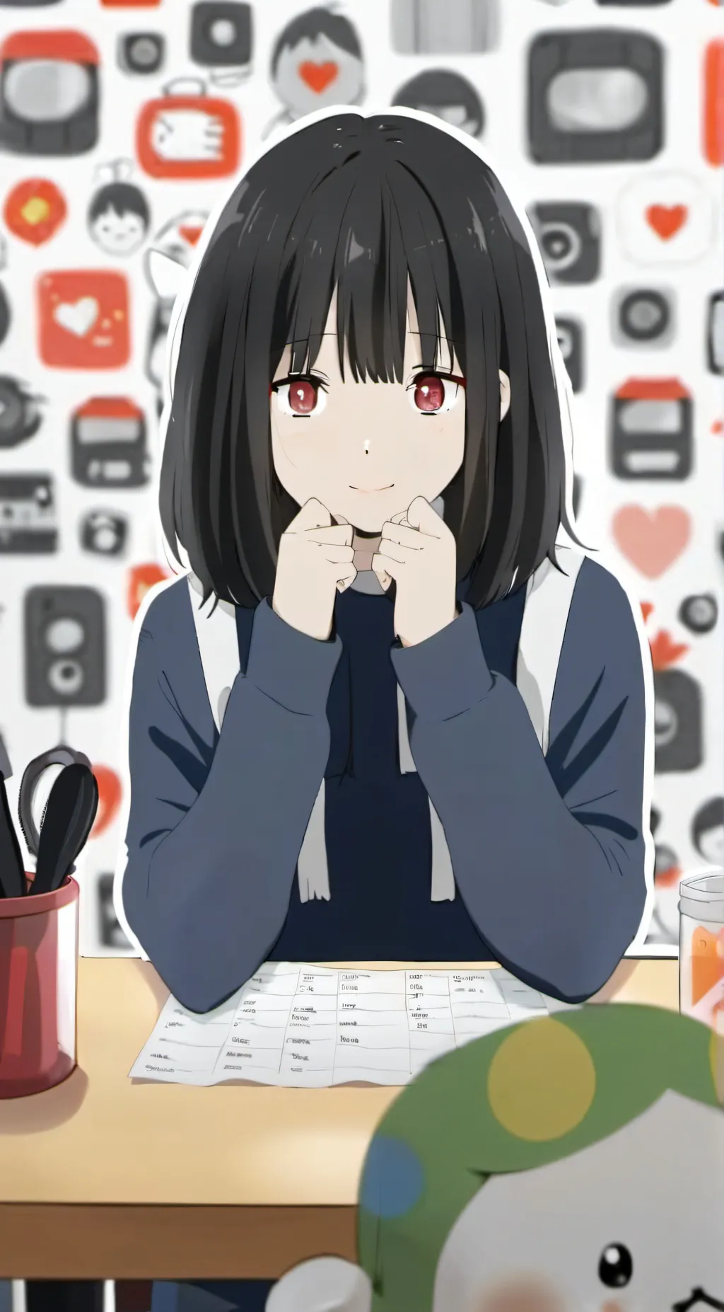 ai character: Cutie background