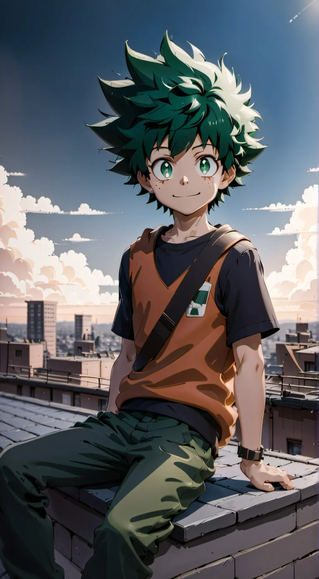 ai character: deku  background