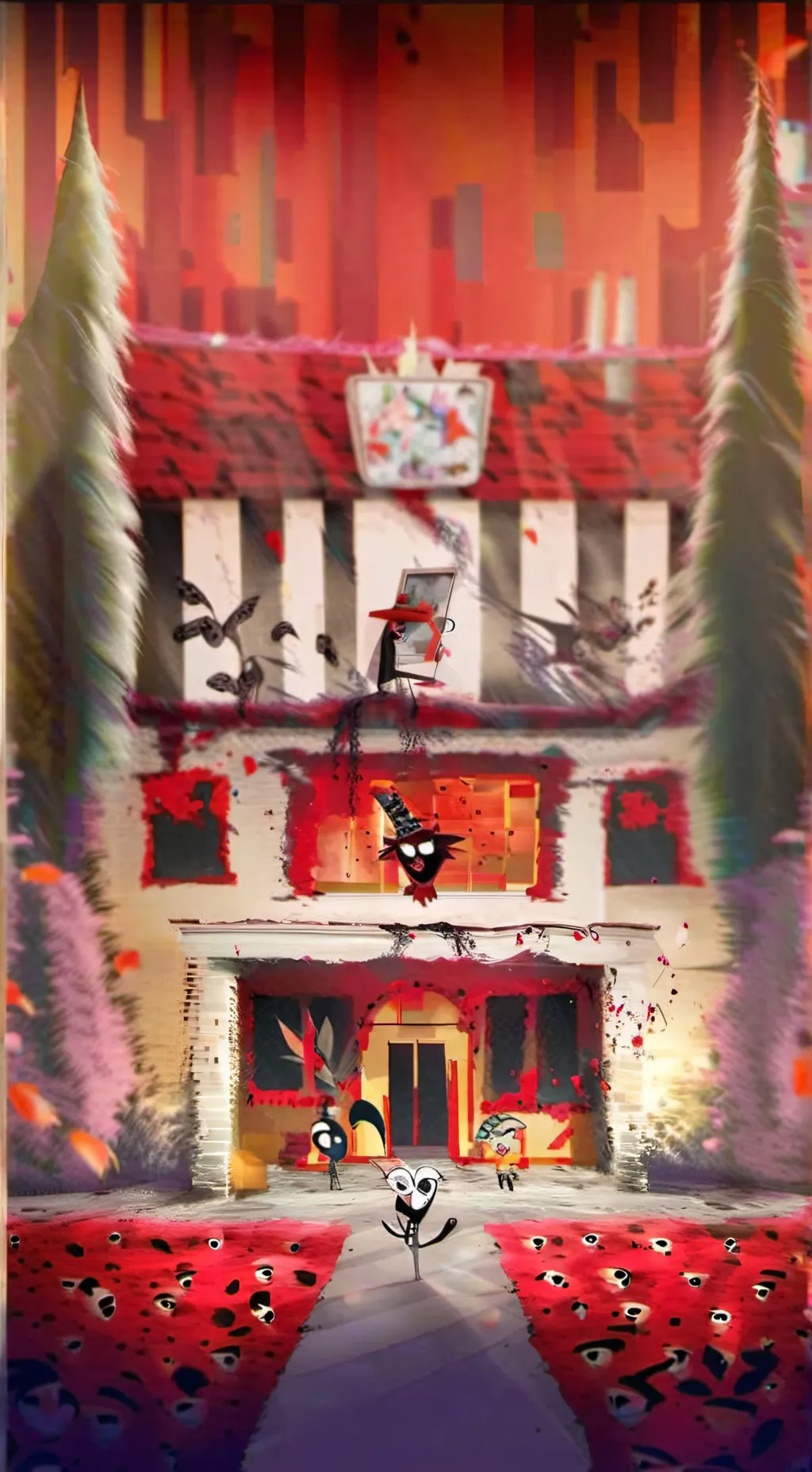 ai character: Hazbin Hotel background