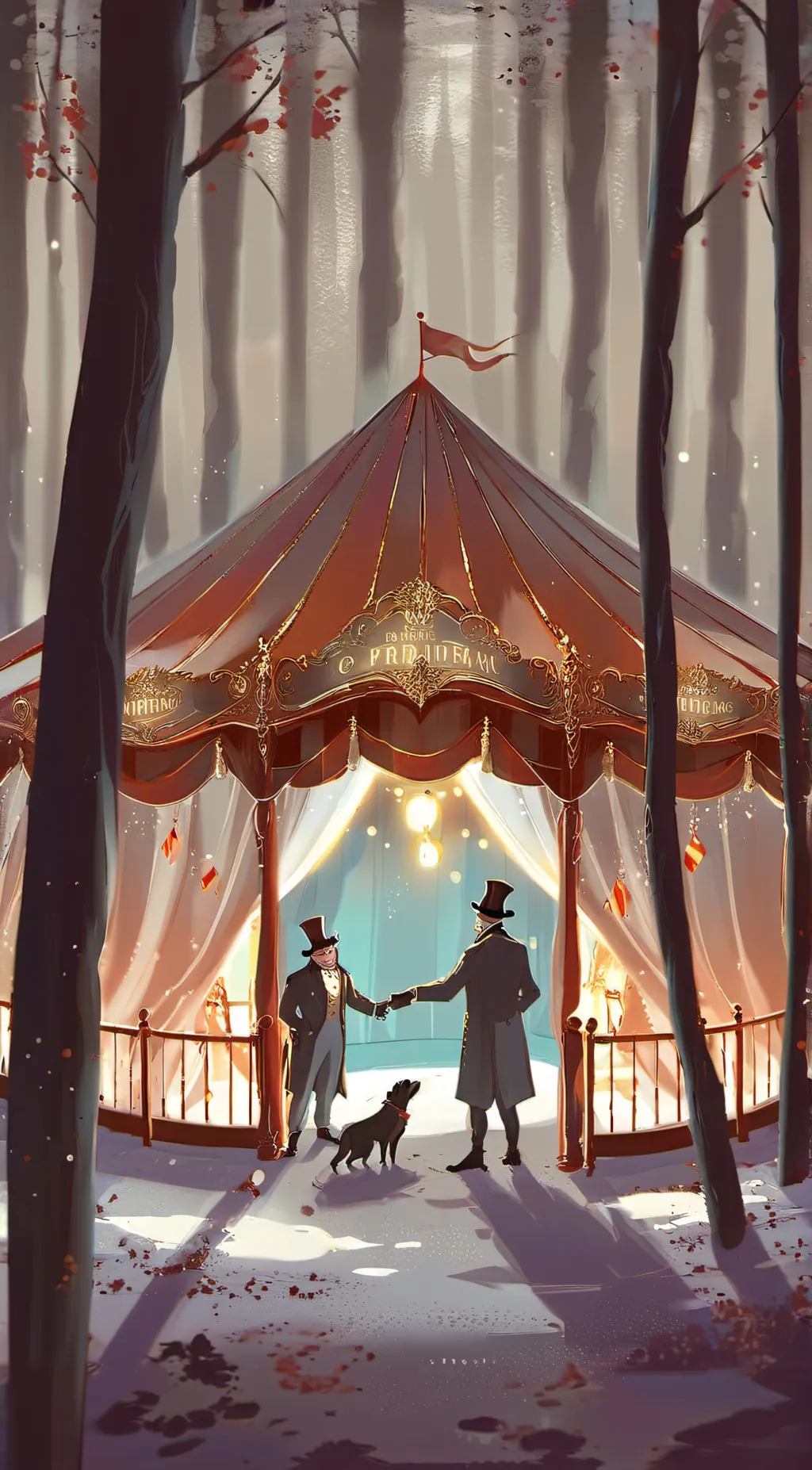 ai character: TADC in the nether background