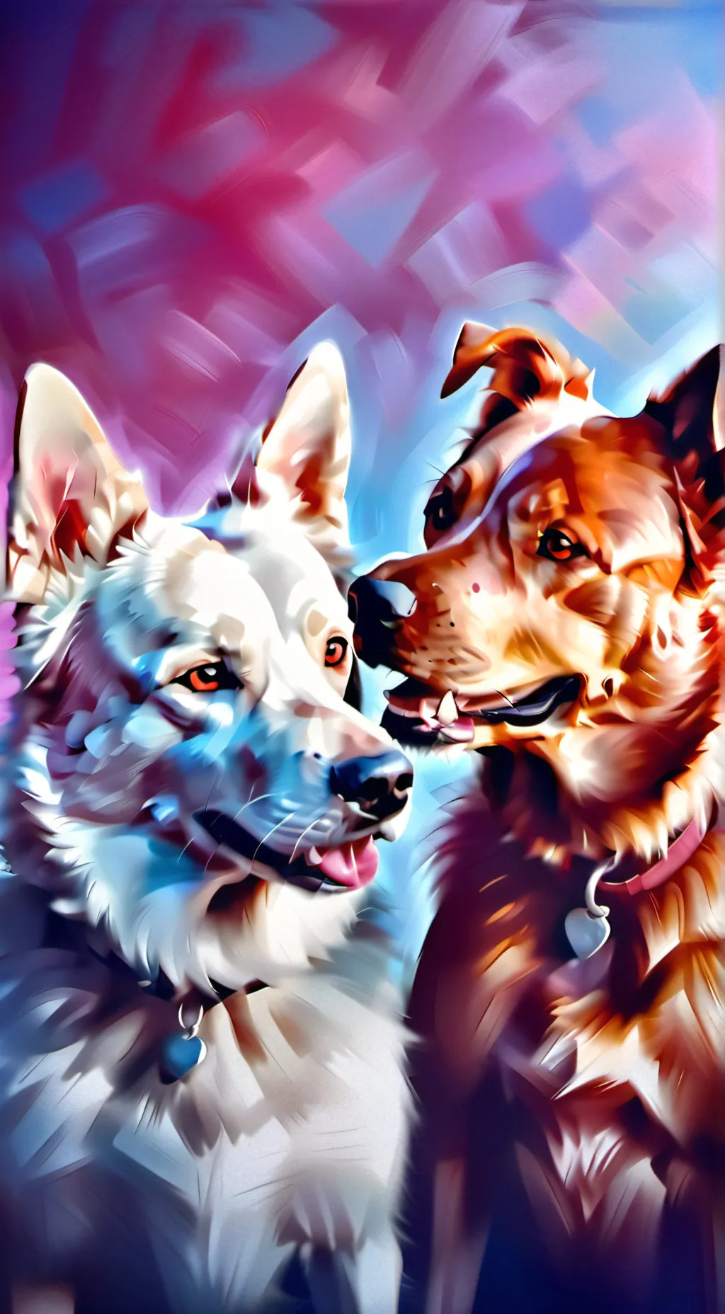 ai character: BINGO + LILA background