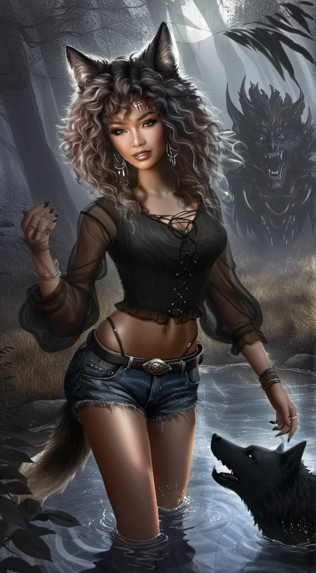 ai character: Rayne background