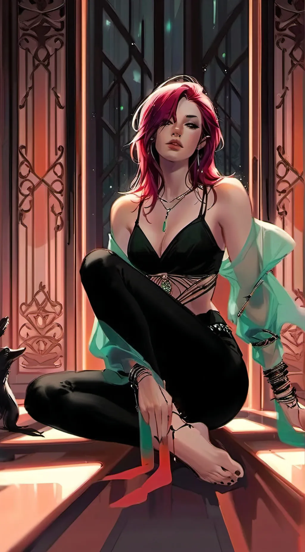 ai character: Scarlett background