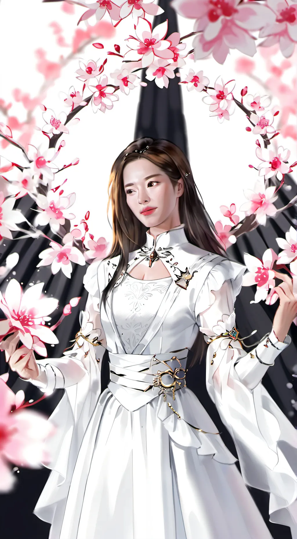 ai character: roblox girl  background