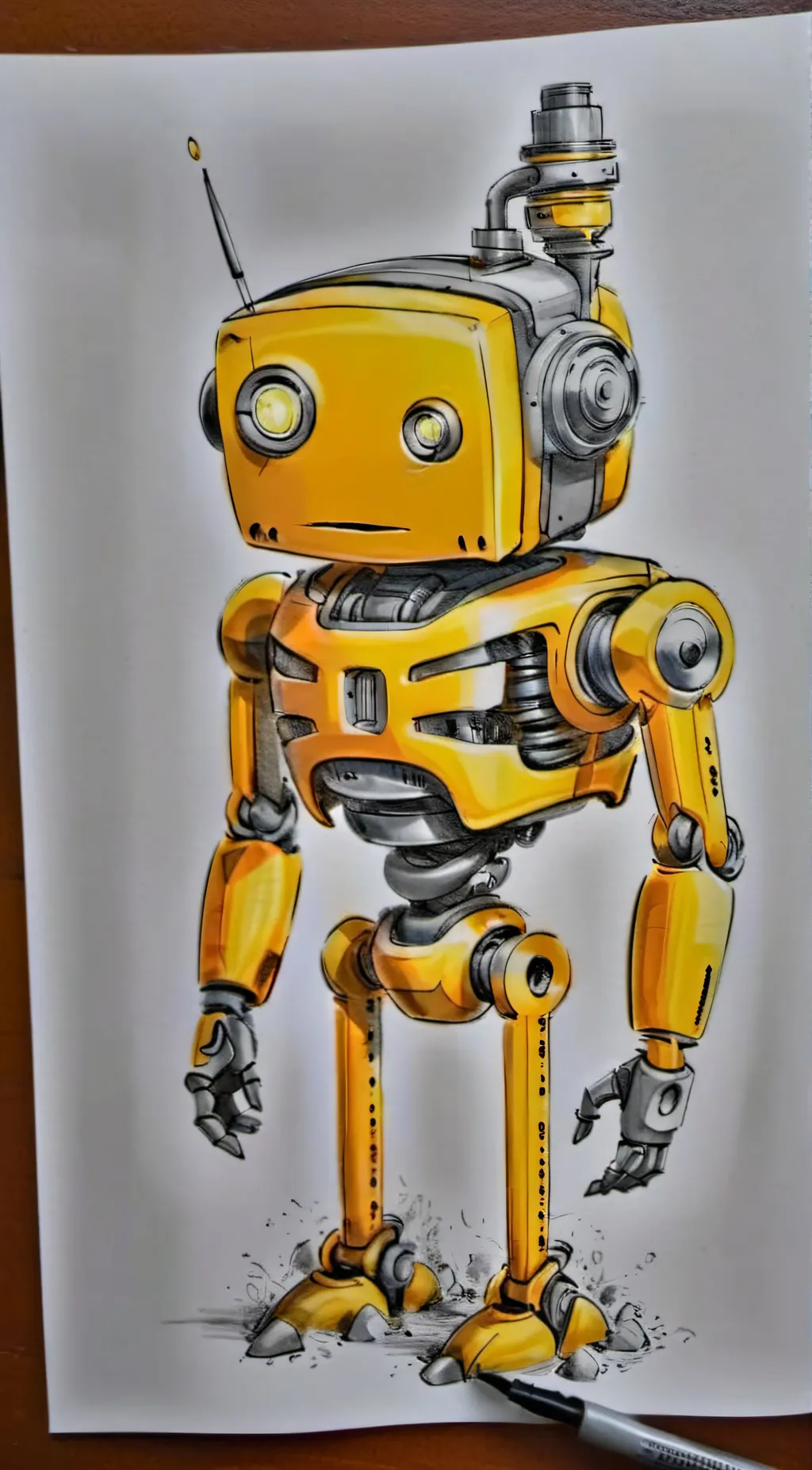 ai character: Titan drillman 1.0 background