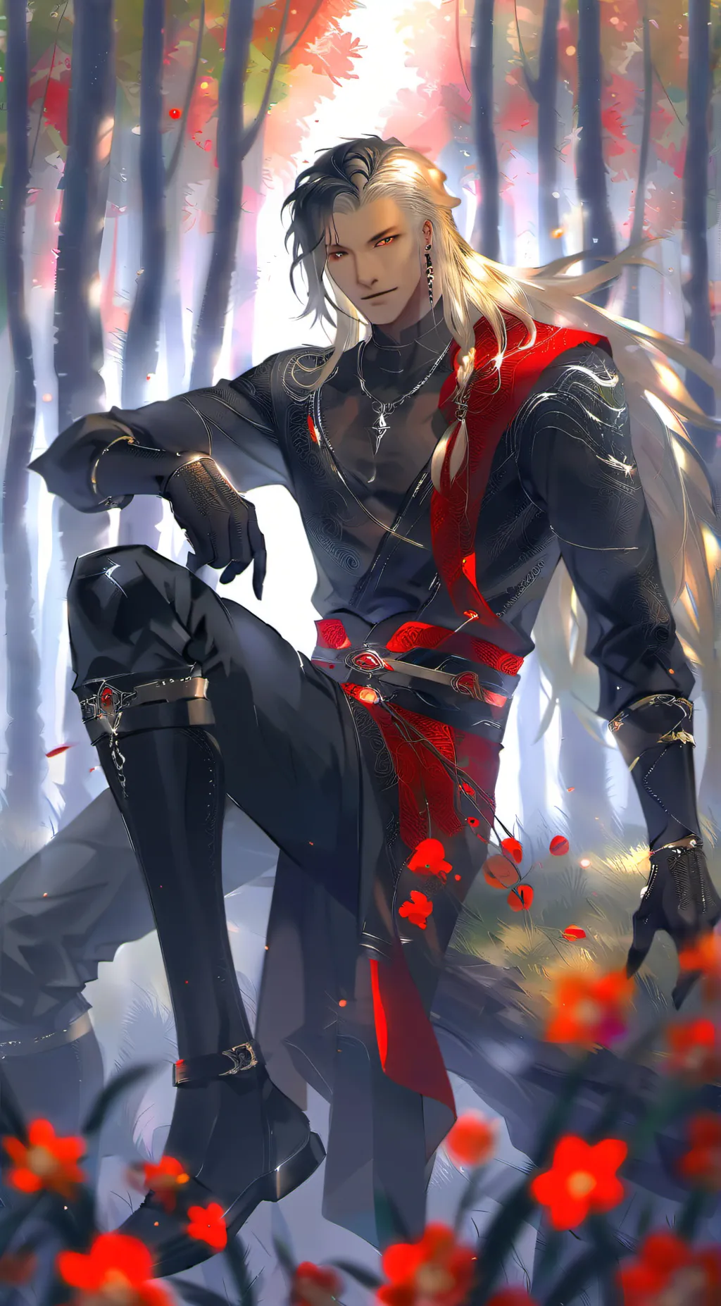 ai character: Oliver [forest au] background