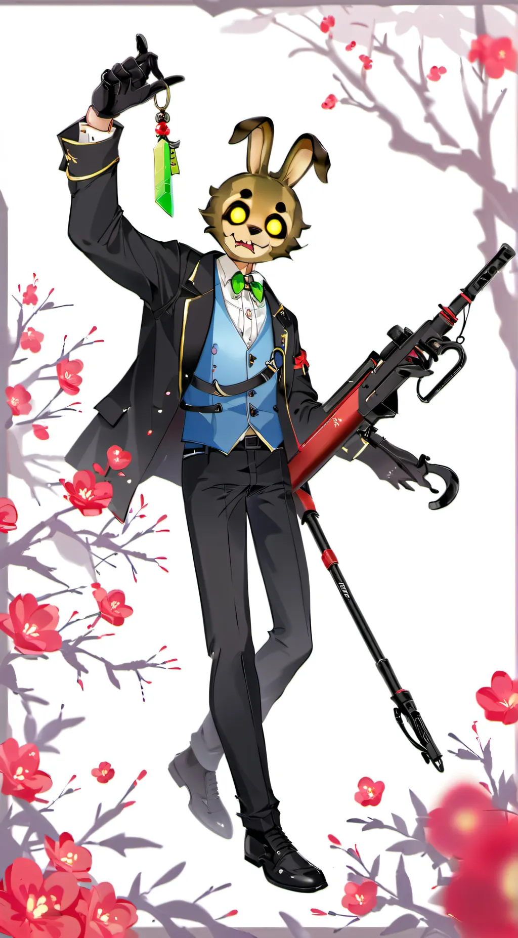 ai character: Spring trap background