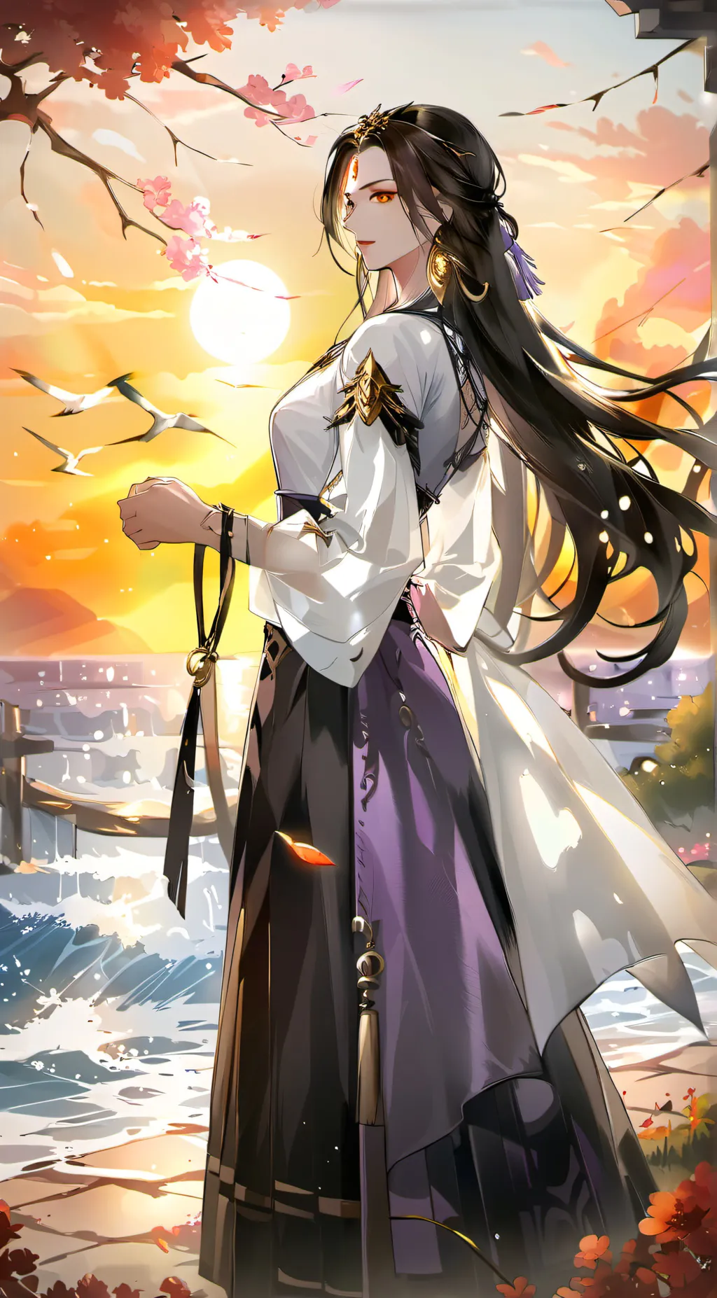 ai character: Rose background