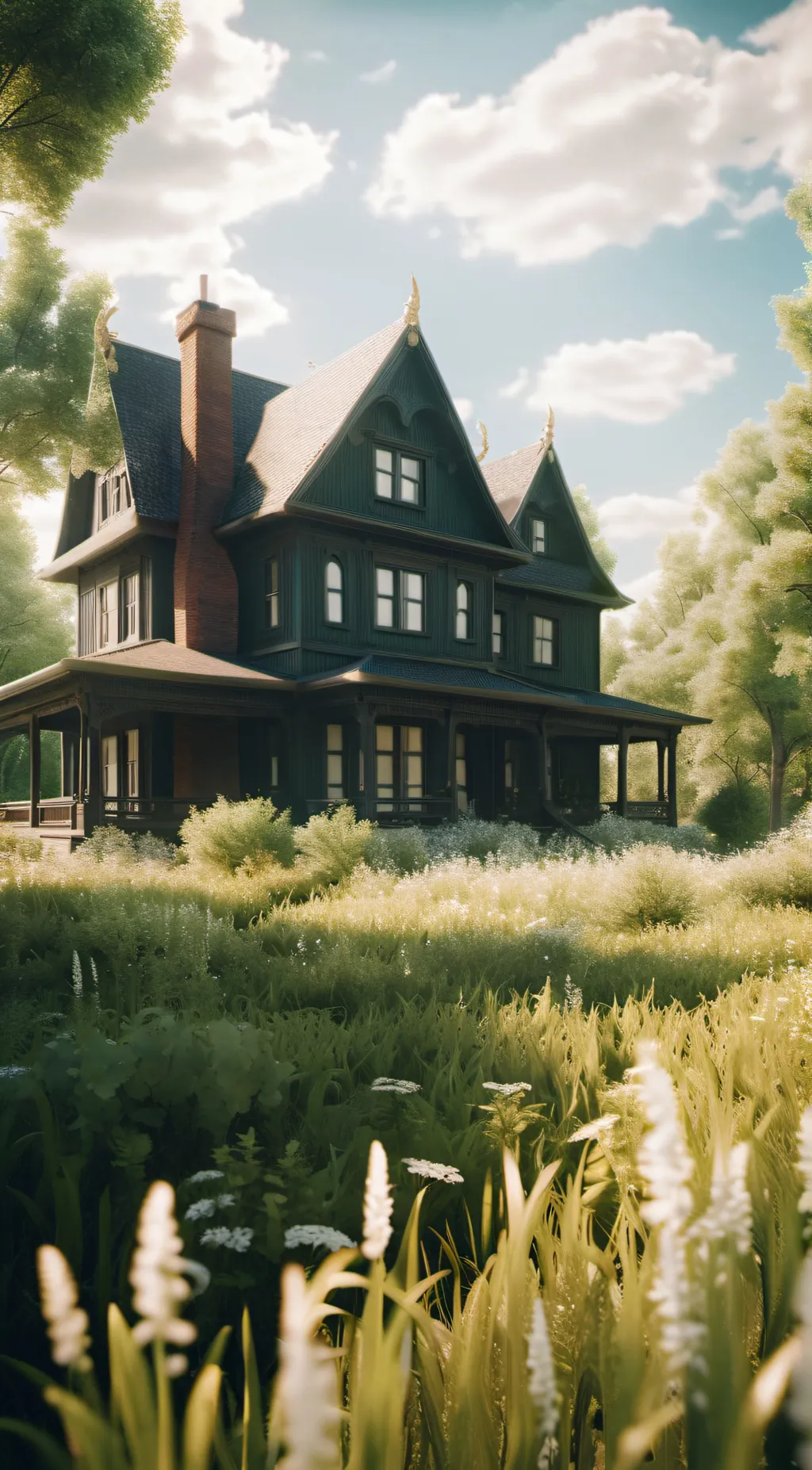 ai character: grass background