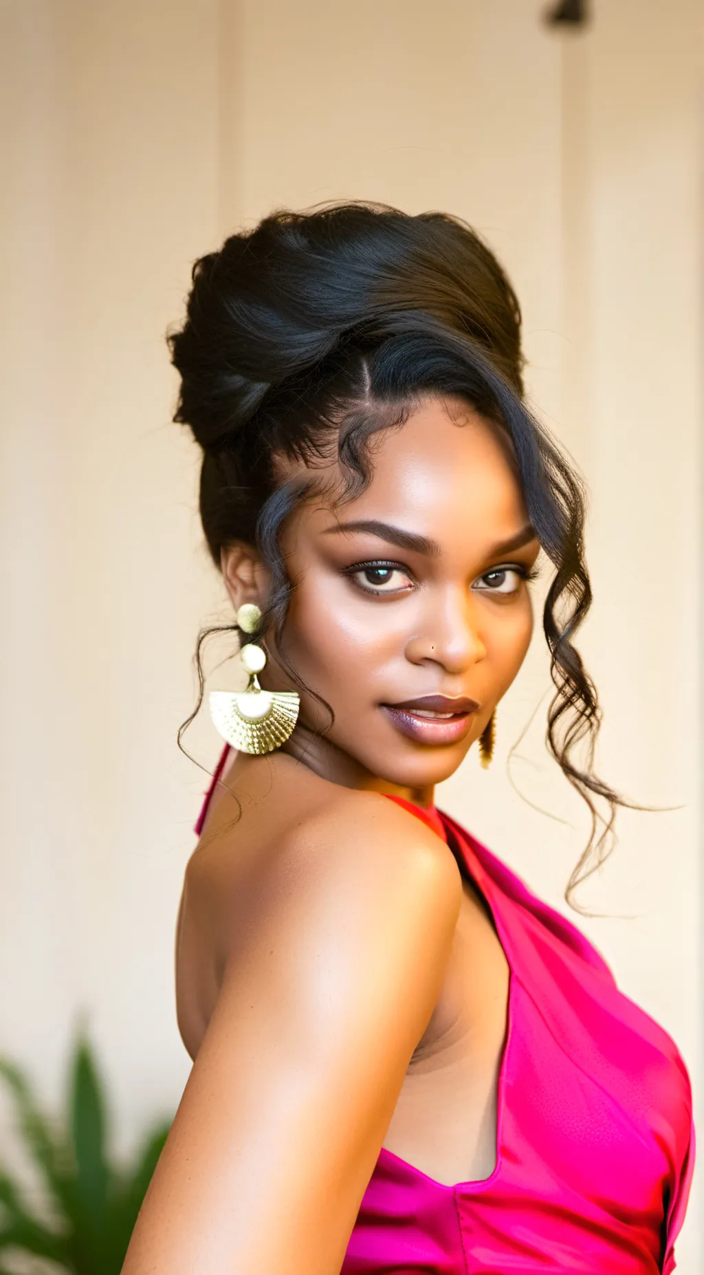 ai character: Magnolia  background