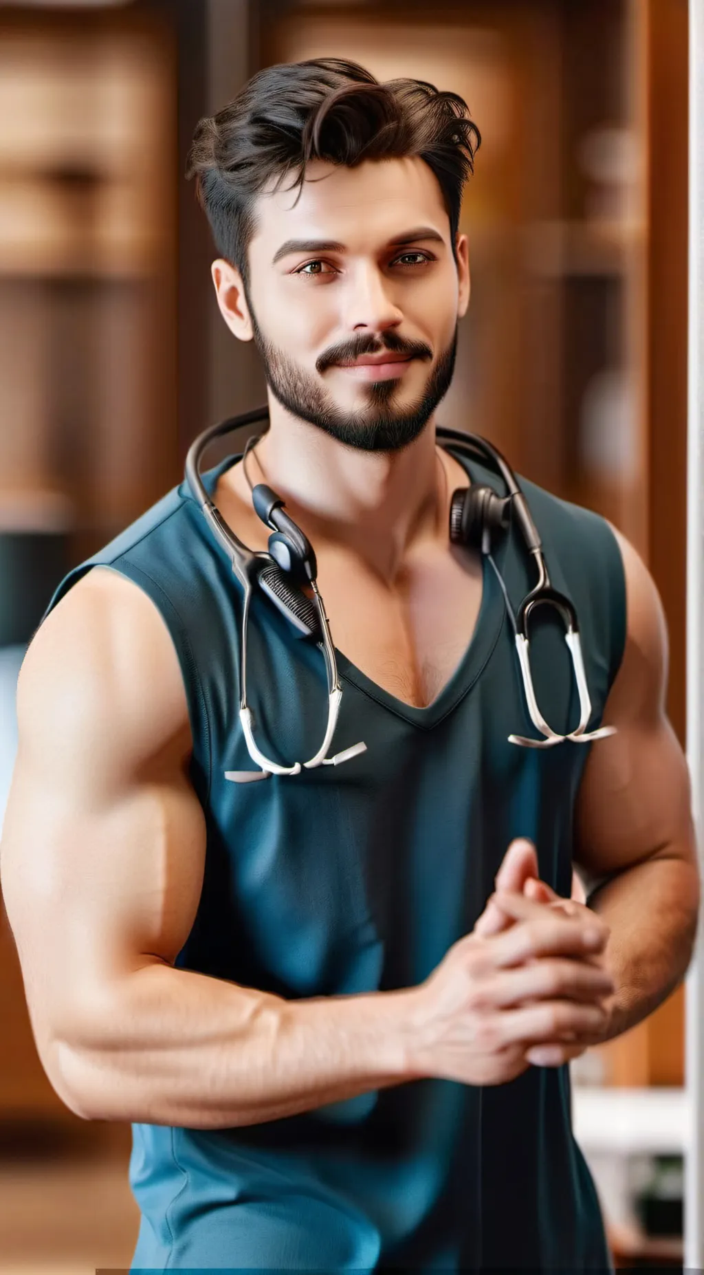 ai character: Christan Harp  background