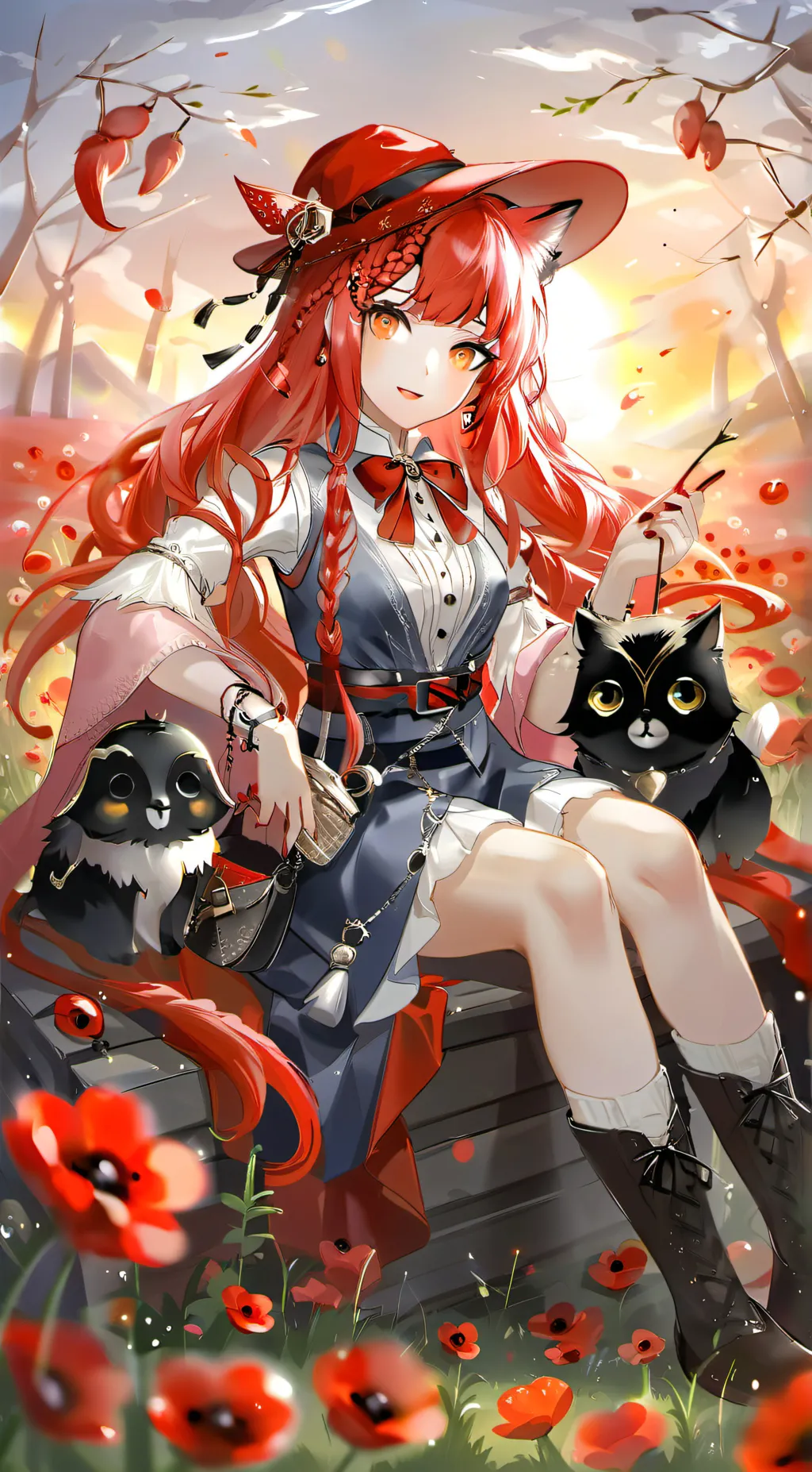 ai character: Poppy background