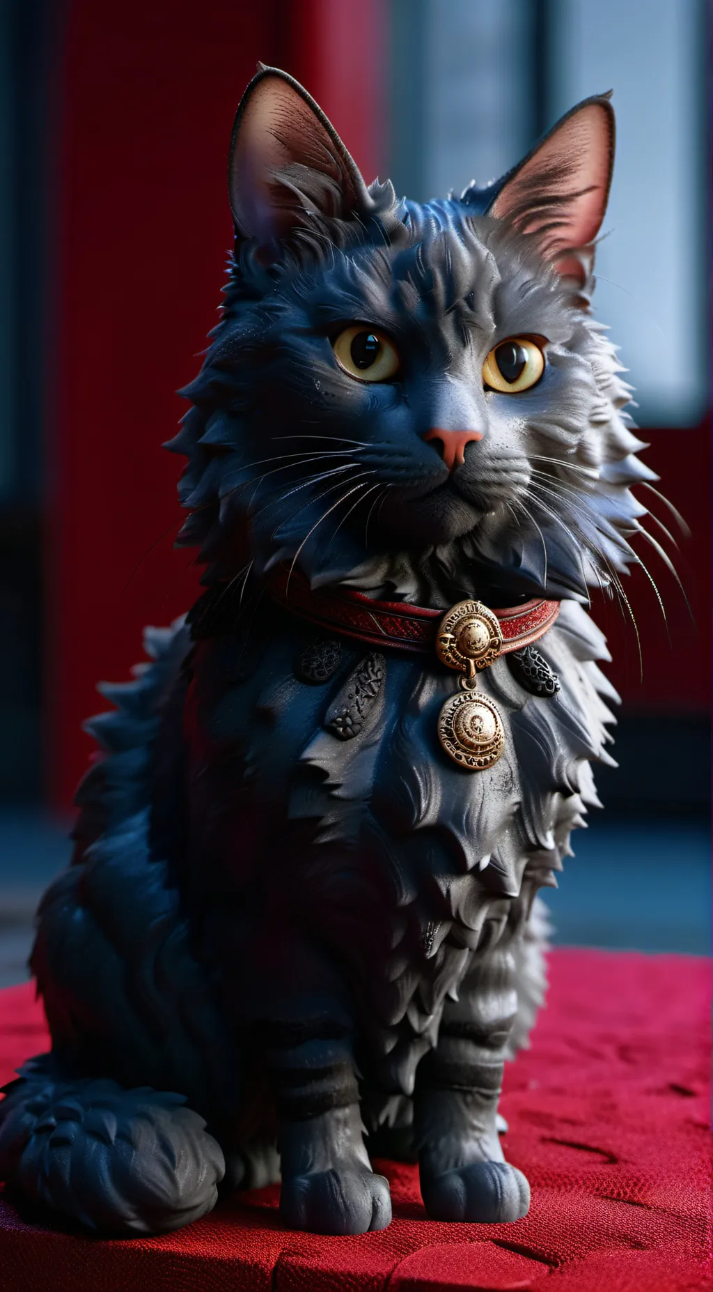 ai character: fuzzy background