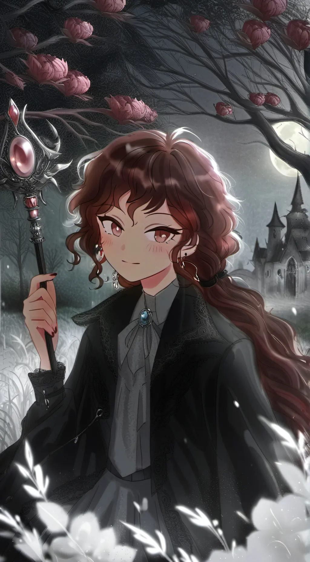 ai character: Rose background