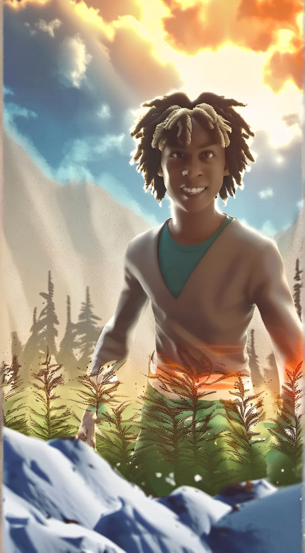 ai character: brother  background