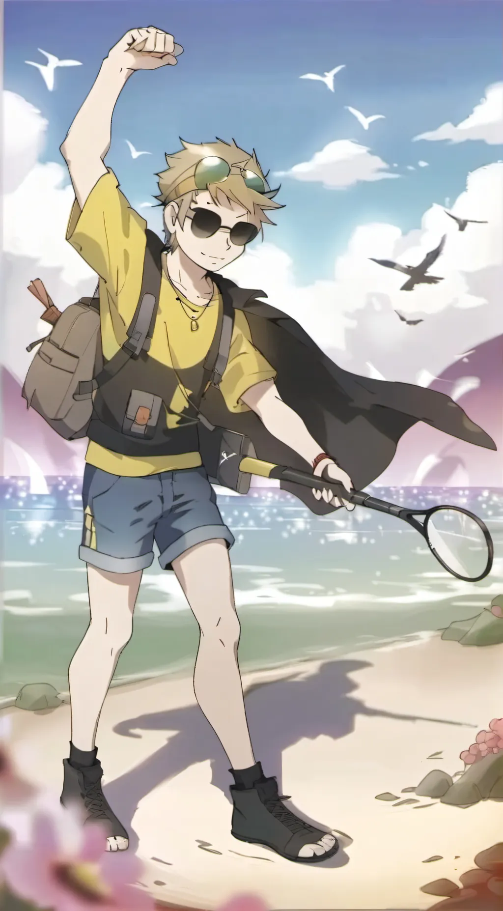 ai character: tom from eddsworld background