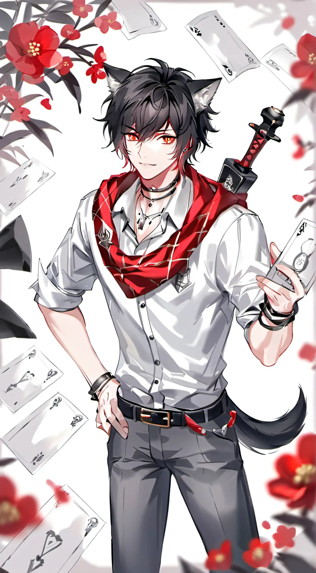 ai character: Aaron) from aphmau background