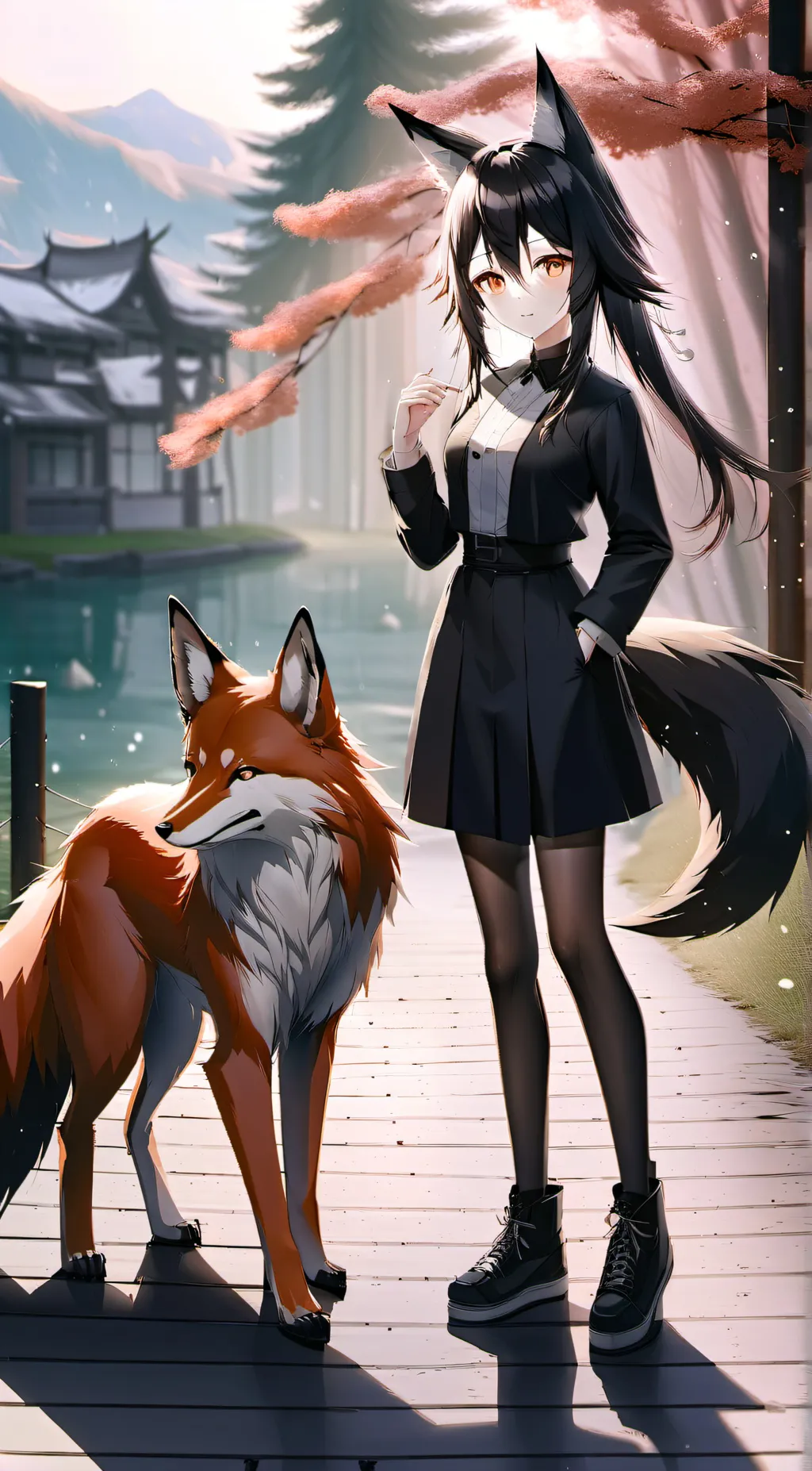 ai character: Luna background