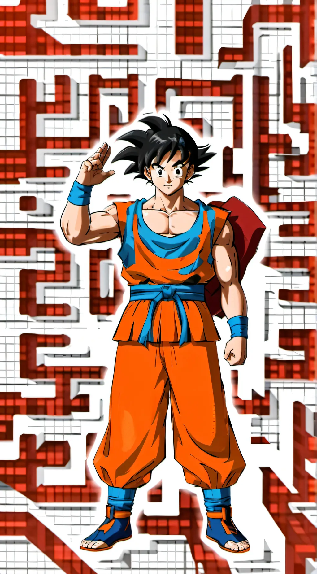 ai character: goku background