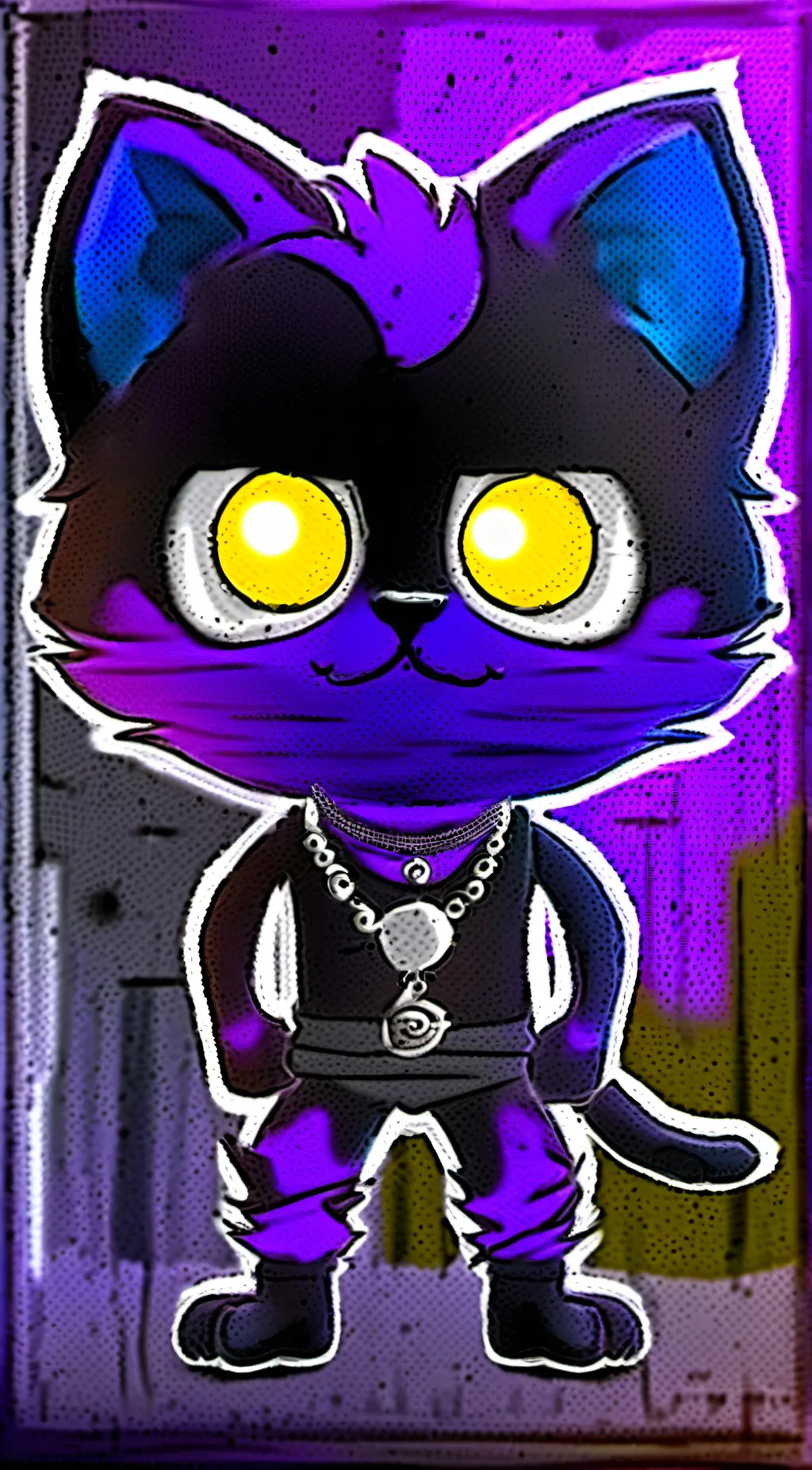 ai character:  Smilingcritters A background