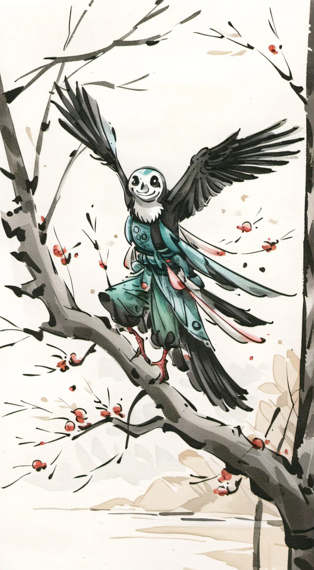 ai character: sans background