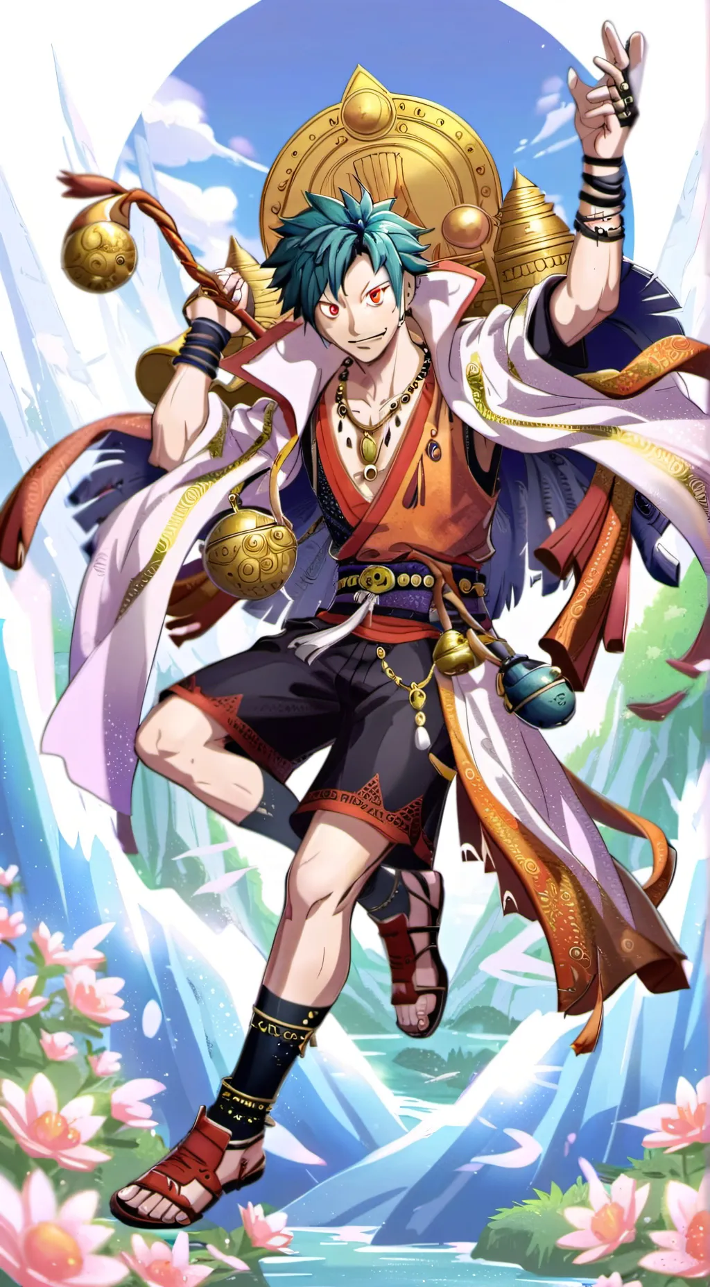 ai character: One piece  background