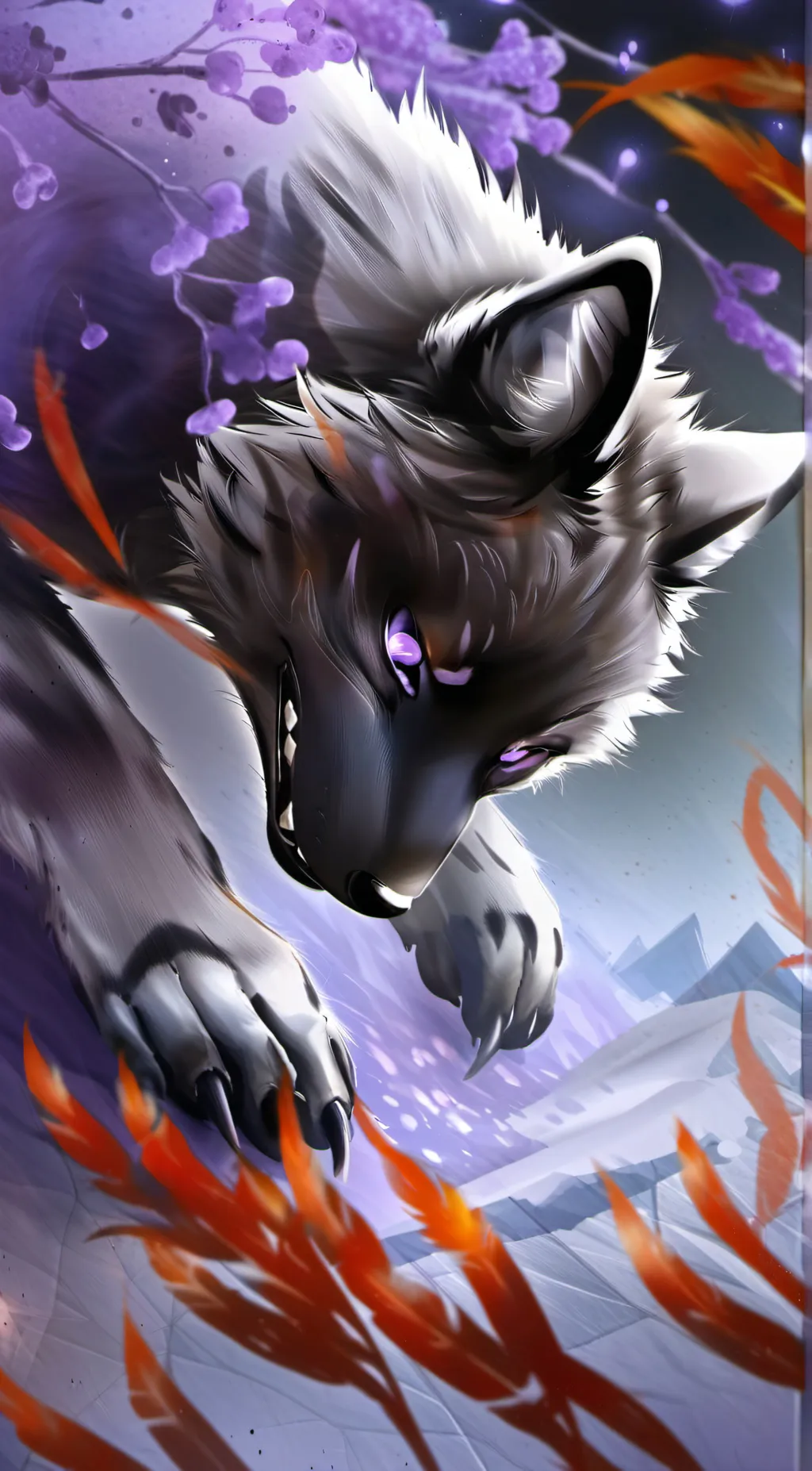 ai character: shadow fox background