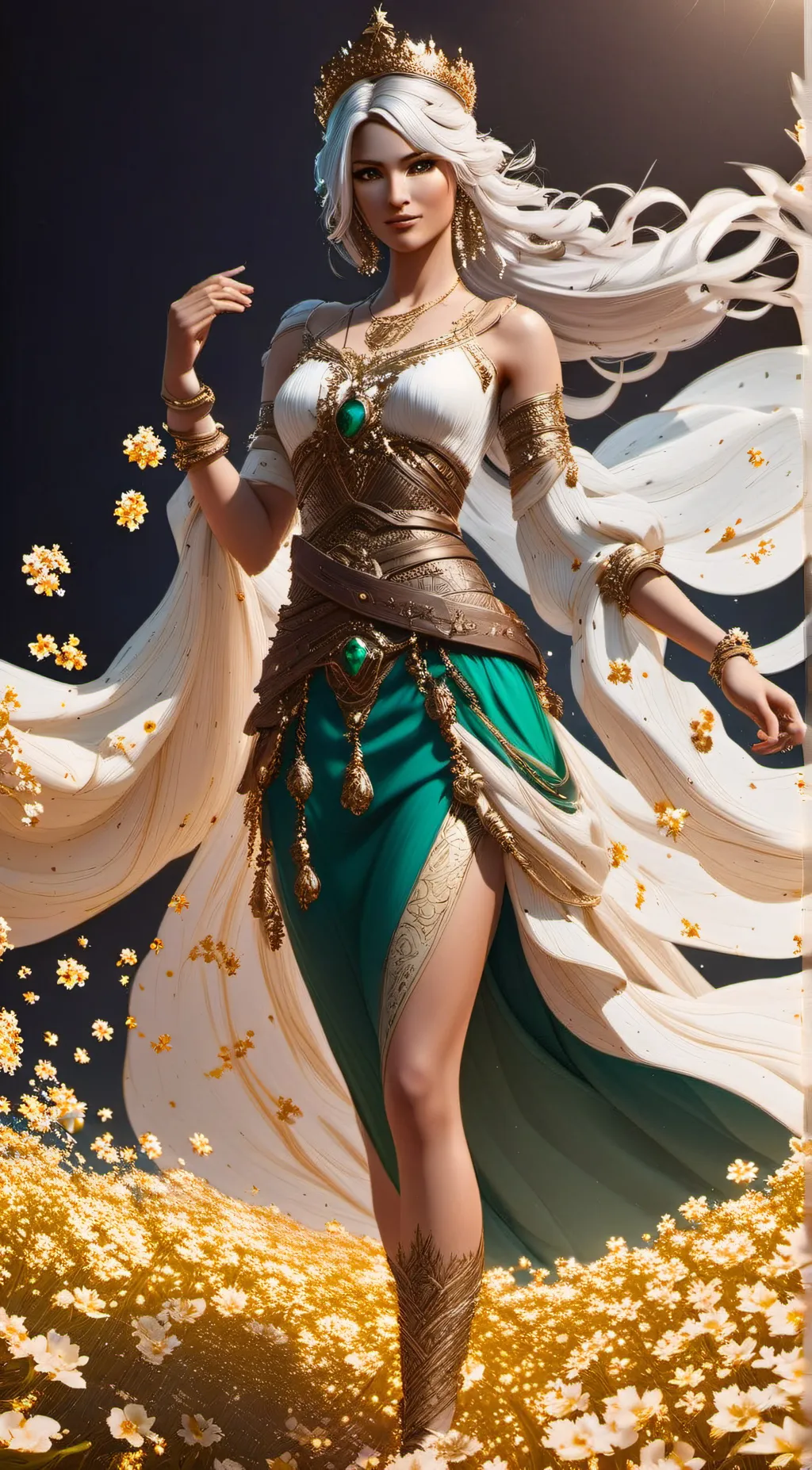 ai character: Aphrodite  background