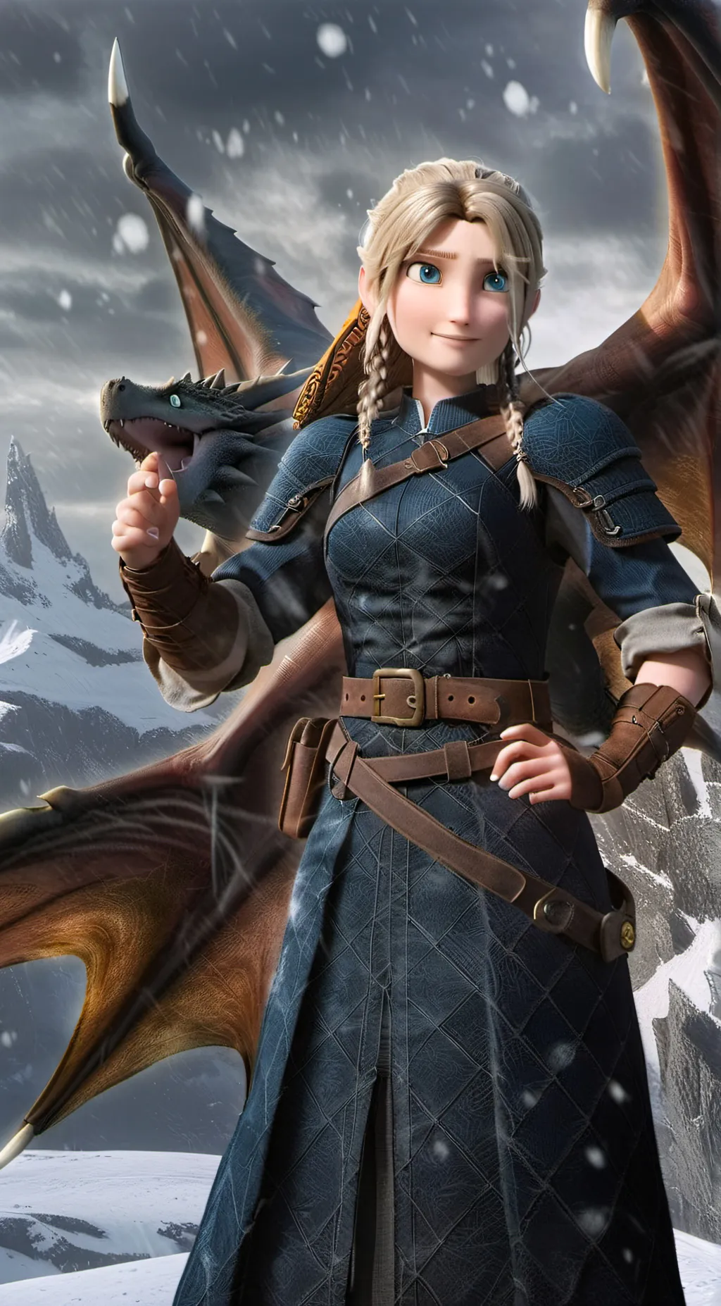 ai character: Astrid Hofferson  background