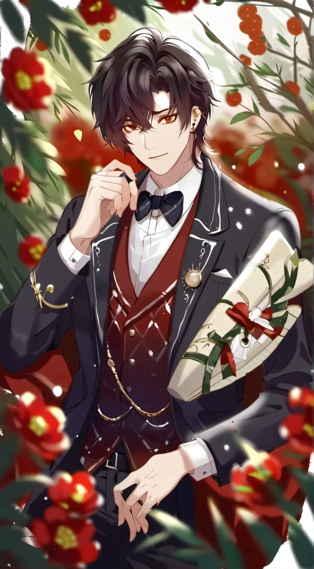 ai character: vampire romance  background