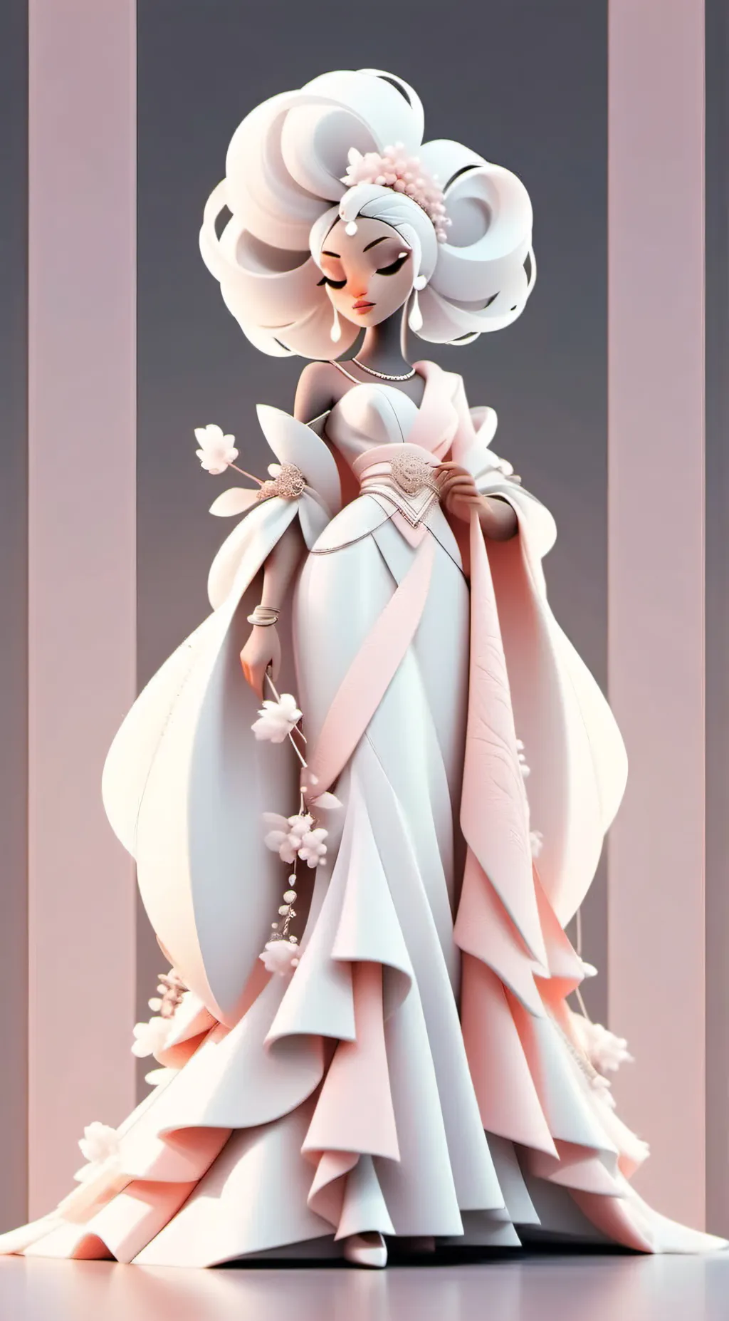 ai character: Princess blossom background